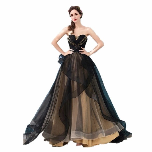 ブラック　ヘアトップ　レース　マキシ丈　パーティードレス　花柄　ロングドレス　パーティードレス ワンピース カラードレス　二次会 演奏会 披露宴 結婚式 発表会　忘年会　フォーマルドレス　演出舞台