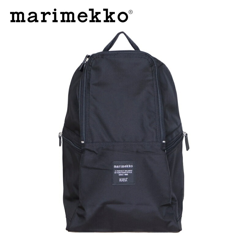 マリメッコ リュックサック METROブラック marimekko バックパック バディ 軽量　おしゃれ No.999(99) 北欧 21,164円