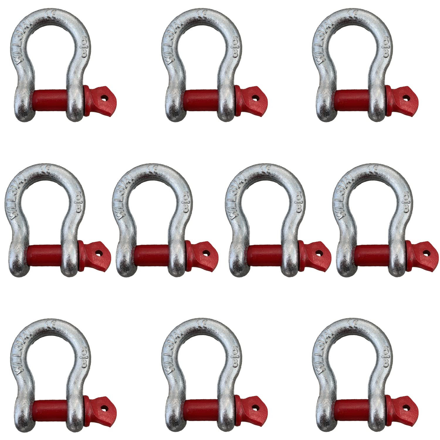 HELIX 鍛造シャックル 3.25t 弓型 【10個セット】