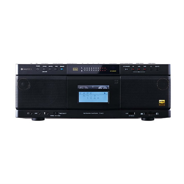 TY-AK21(K) ブラック AUREXハイレゾ対応SD/USB/CDラジオカセットレコーダー