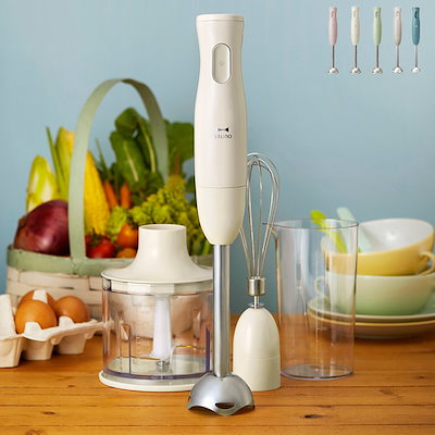 他サイト： ブルーノ マルチスティックブレンダー 離乳食 1台5役 (混ぜる つぶす 刻む 砕く 泡立てる) グリーンの商品画像