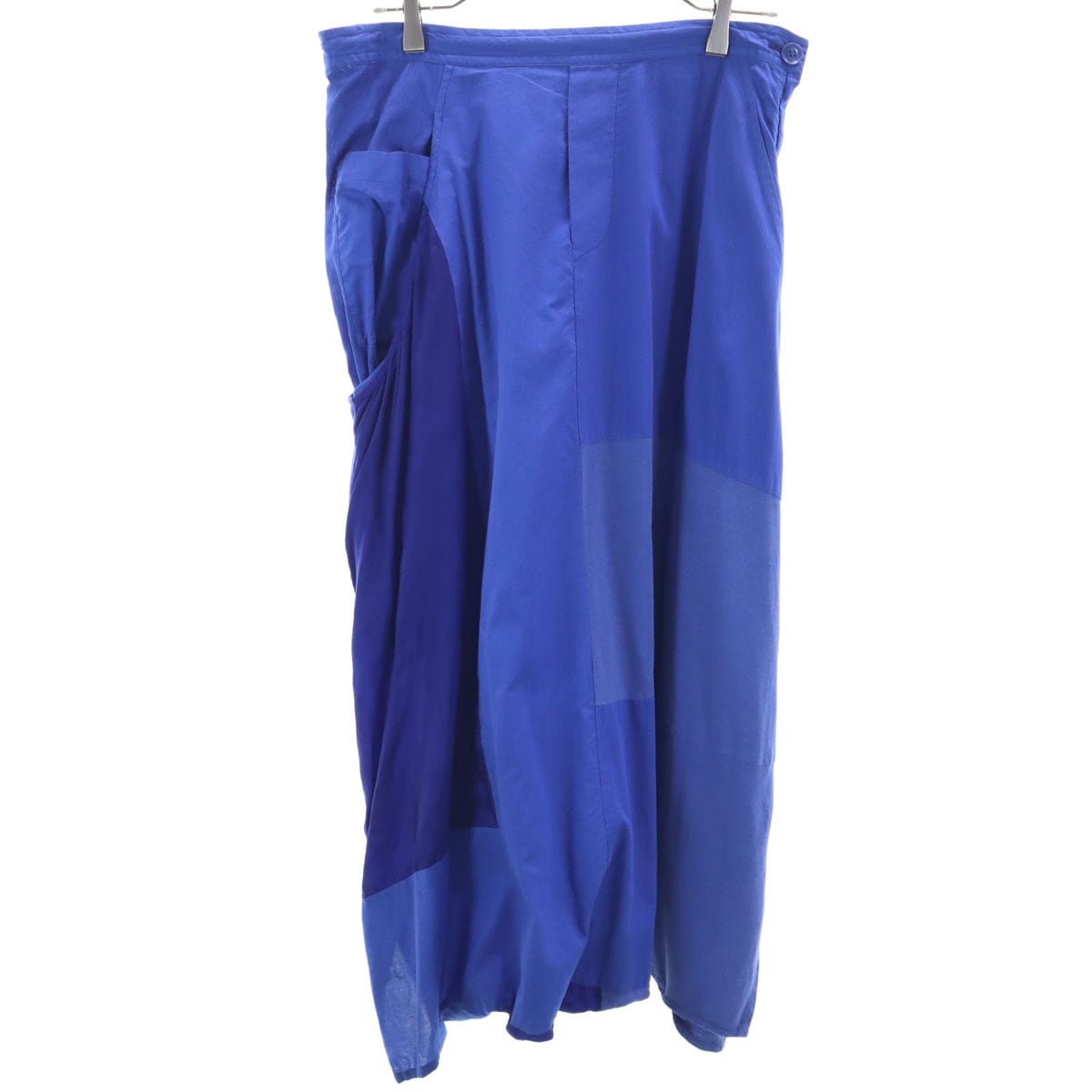 Ys ワイズ パッチワーク サルエルパンツ 2 青紫 ヨウジヤマモト レディース 古着