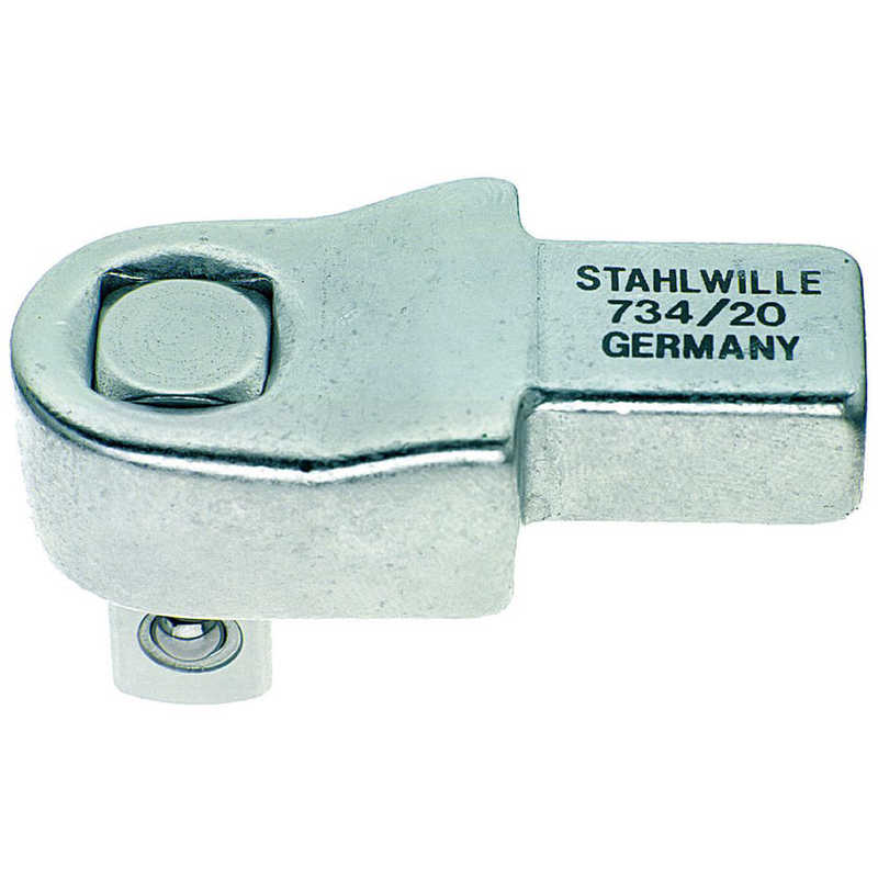 STAHLWILLE　ジョイントサイズ14×18mm トルクレンチ差替スクエアドライブヘッド 1/2SQ　734/20