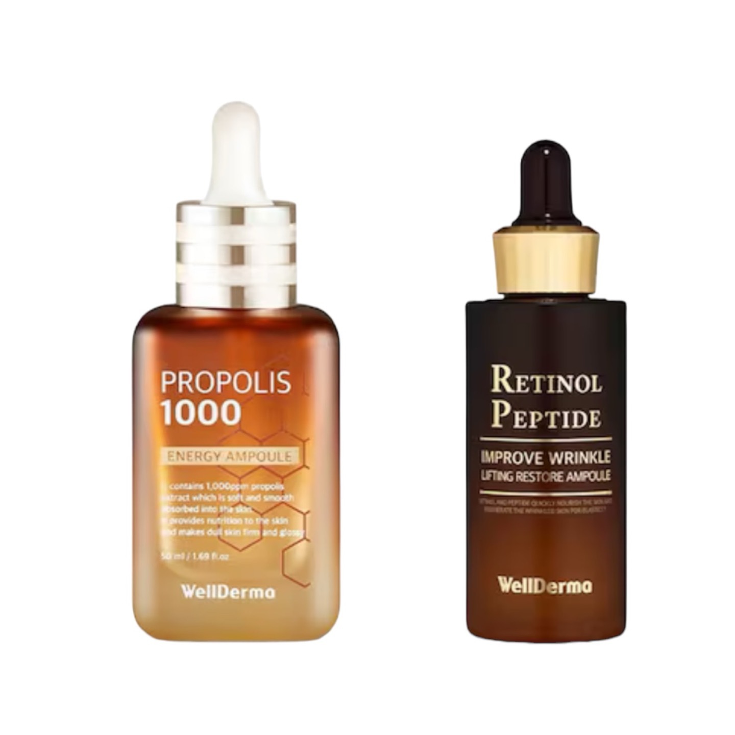 高濃縮アンプルケアデュオ(プロポリス50ML+レチノール30ML)