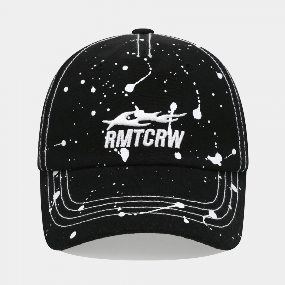 ロマンティッククラウン スプラッシュペインティングキャップ_ブラック