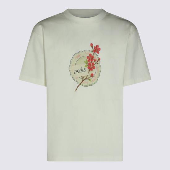 DROLE DE MONSIEUR Men T-Shirts LTS329CO248 OW Bianco