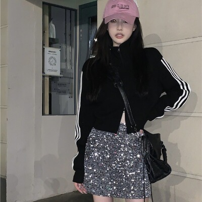 アウター ブルゾン ジャケット ショート ショート丈 袖あり 長袖 ハイネック 前開き かわいい 大人可愛い きれいめ シンプル カジュアル 大人 上品 おしゃれ お洒落 大人可愛い 大人女子