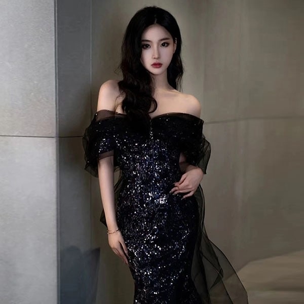 ワンピースドレスドレス大人 演奏会用ドレス ドレス 演奏会ドレス ワンピース 半袖 ピアノ 発表会 演奏会 母親 ピアノ発表会 パーティードレス マーメイドライン ロング 袖付き 結婚式 イブニン