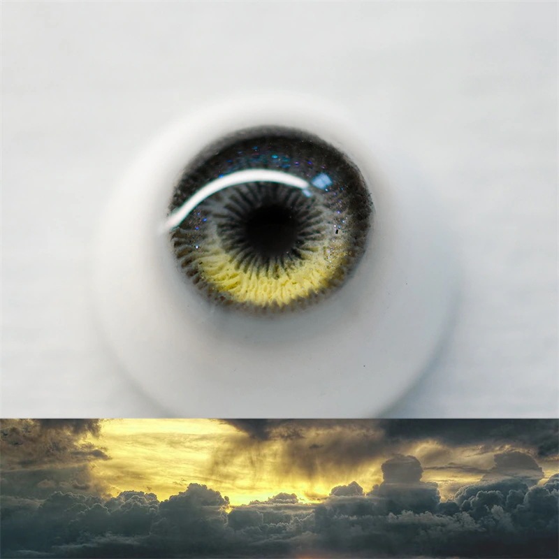 BJD ドールアイ ドール用 石膏アイ 暗夜の光 10/12/14/16/18/20/22/24mm SD/MSD/幼SD人形用アイ