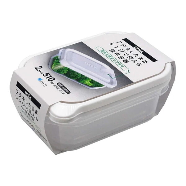 ユニックス レンジ名人 長角型 M 510ml 2個入