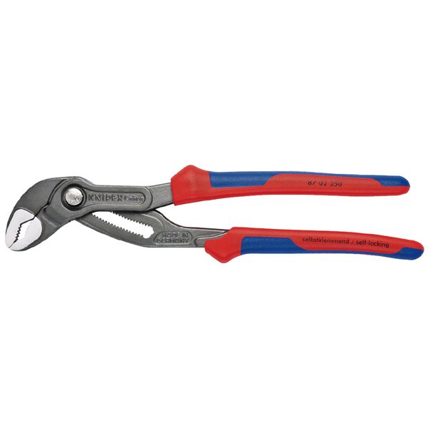 KNIPEX クニペックス コブラ ウォーターポンププライヤー コンフォート サイズ84x19x250mm パック入 8702-250SB 工具 ツール