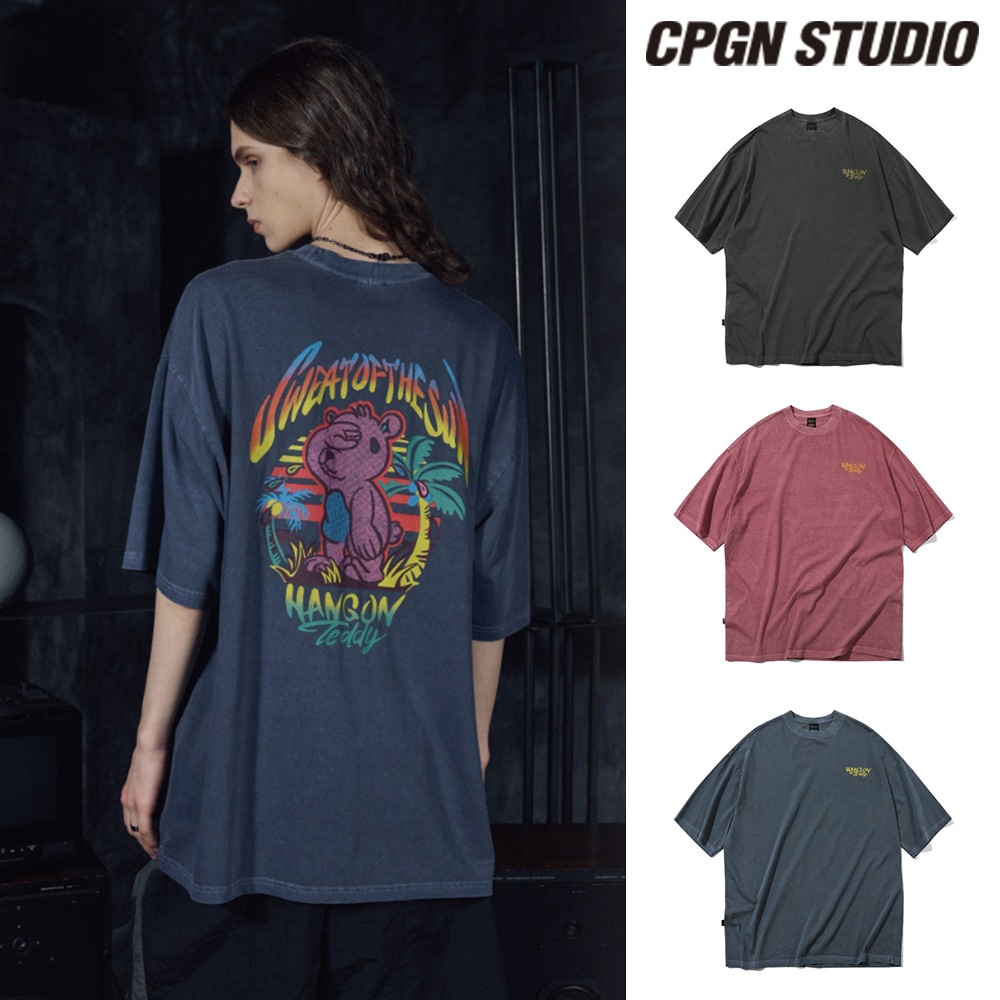 【CPGN STUDIO】 Hang On Teddy Pigment Short Sleeve Tee