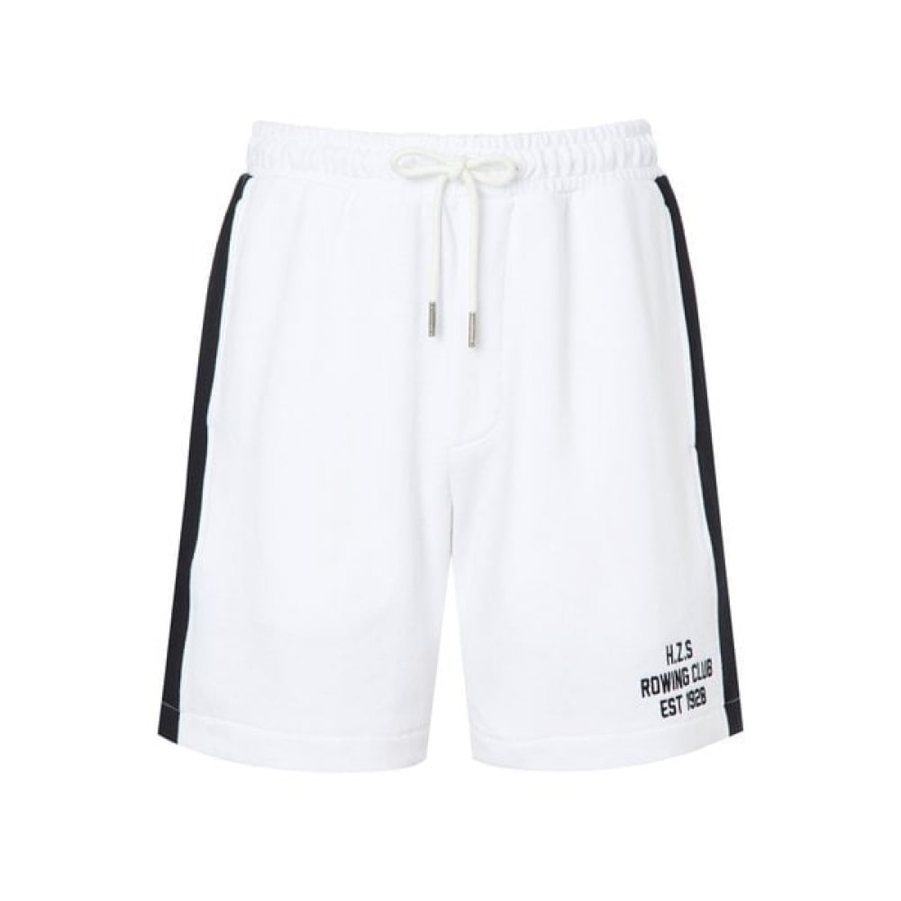 [24SS] [ローイングクラブ] ホワイトサイドカラーハーフスウェットファン HZPA4B053WT