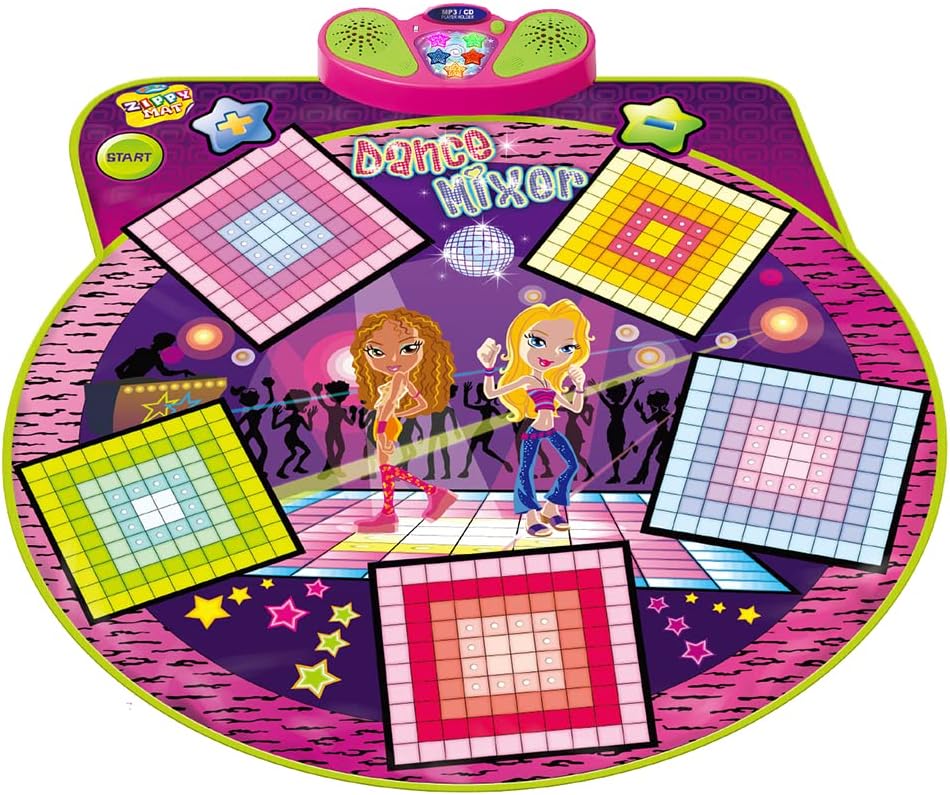 おもちゃ ダンスマット ゲーム 音楽プレイマット 子供 LED搭載 効果音ボタン MP3インターフェース 楽曲切替 折り畳み ミュージックマット 音量調整 速度調整 防水素材 滑り止め 誕生日 プレゼ
