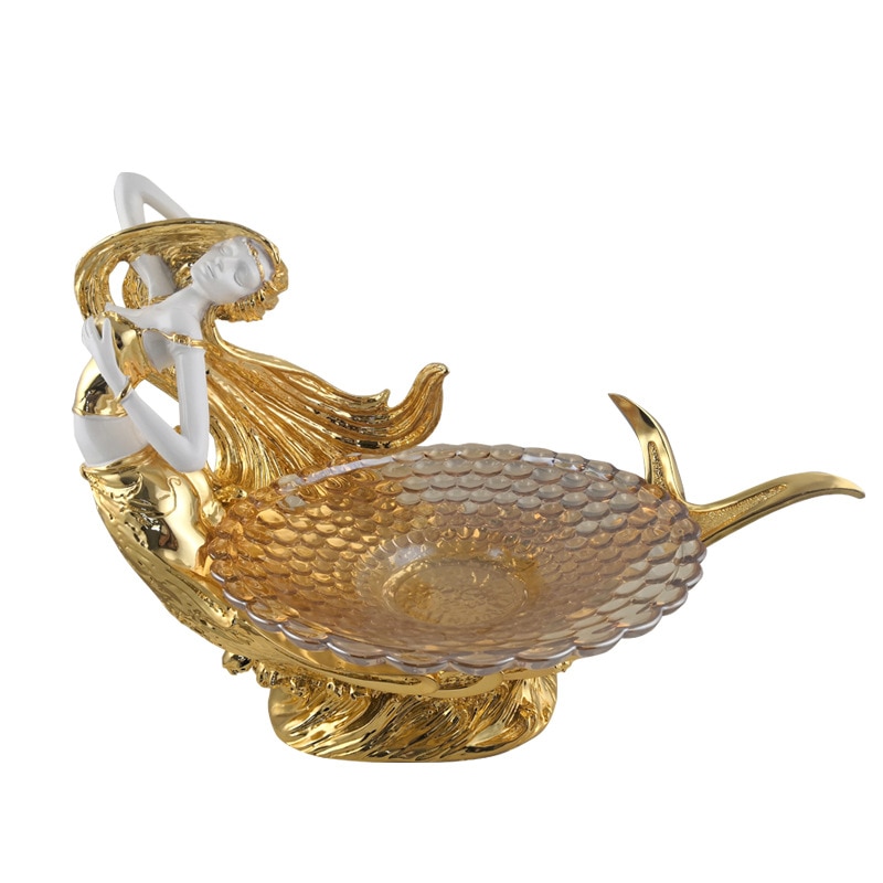 レジン製の欧風人魚フルーツトレイ