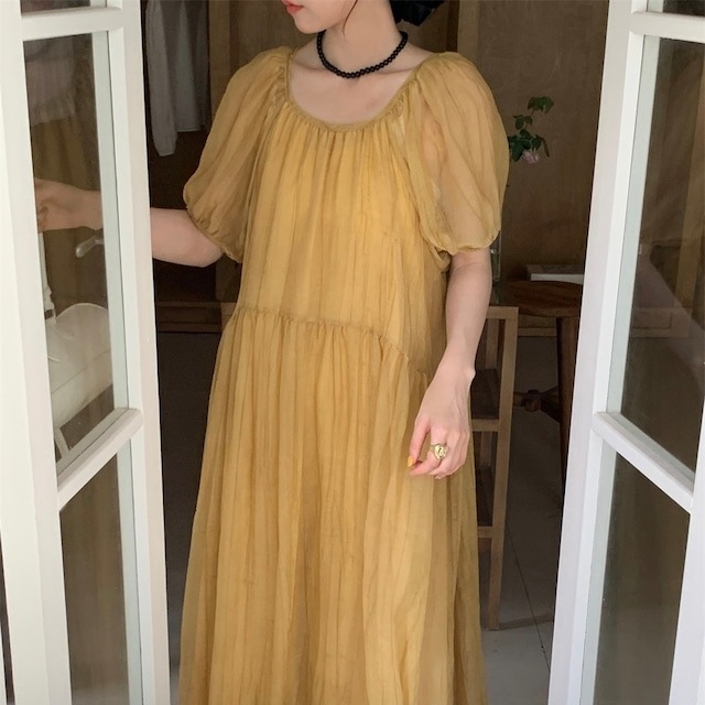 BUBBLES シャーリングリボンワンピース バブルス バブルス bubbles ワンピース 半袖 リボン BUBBLES