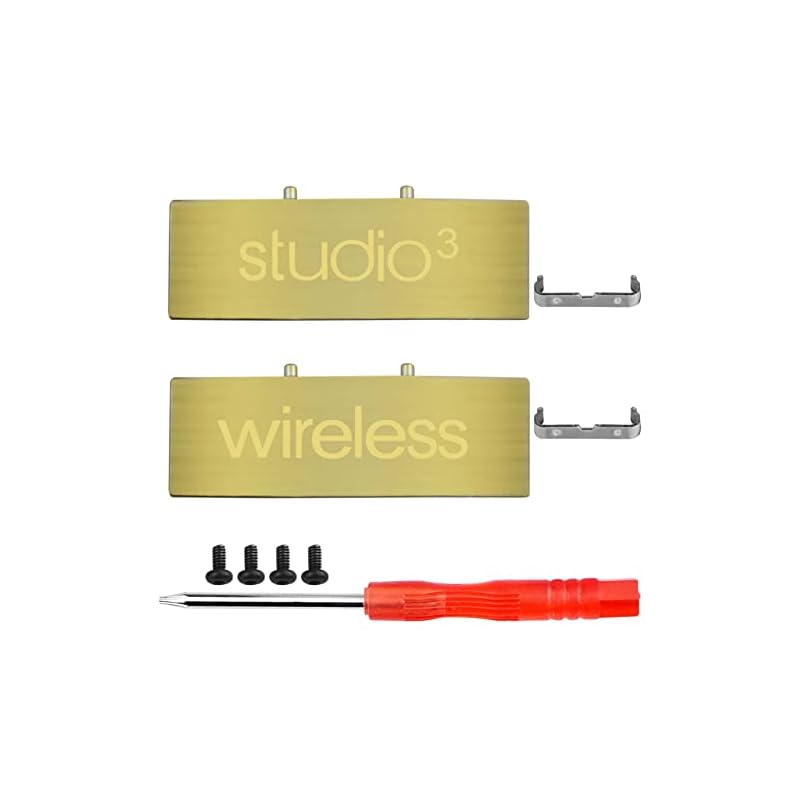 Studio 3 ヒンジ 交換用 Studio3 ワイヤレス ヘッドバンド パーツ ネジ 修理キット アクセサリー Studio 3 ワイヤレス Bluetooth オーバーイヤーヘッドホン対応 (ゴ