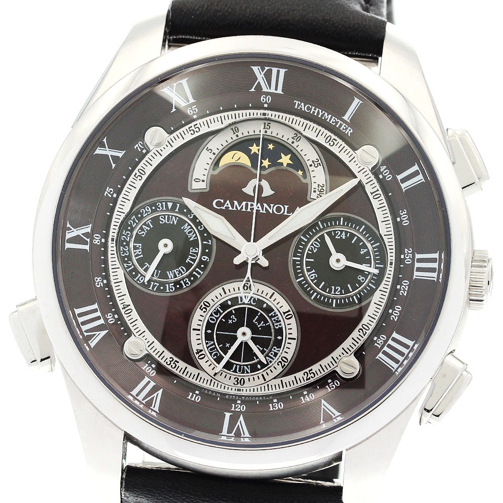 シチズン CITIZEN 6772-T007902TA/CTR57-1001 カンパノラ グランドコンプリケーション 深緋(こきあけ) クォーツ メンズ _910068【中古】
