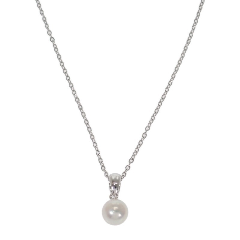 【MIKIMOTO】 パール ペンダント ネックレス シルバー925 アコヤ真珠 レディース
