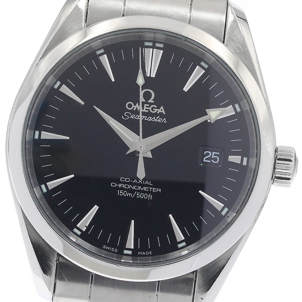 オメガ OMEGA 2503.50 シーマスター アクアテラ コーアクシャル デイト 自動巻き メンズ 保証書付き_943933【中古】