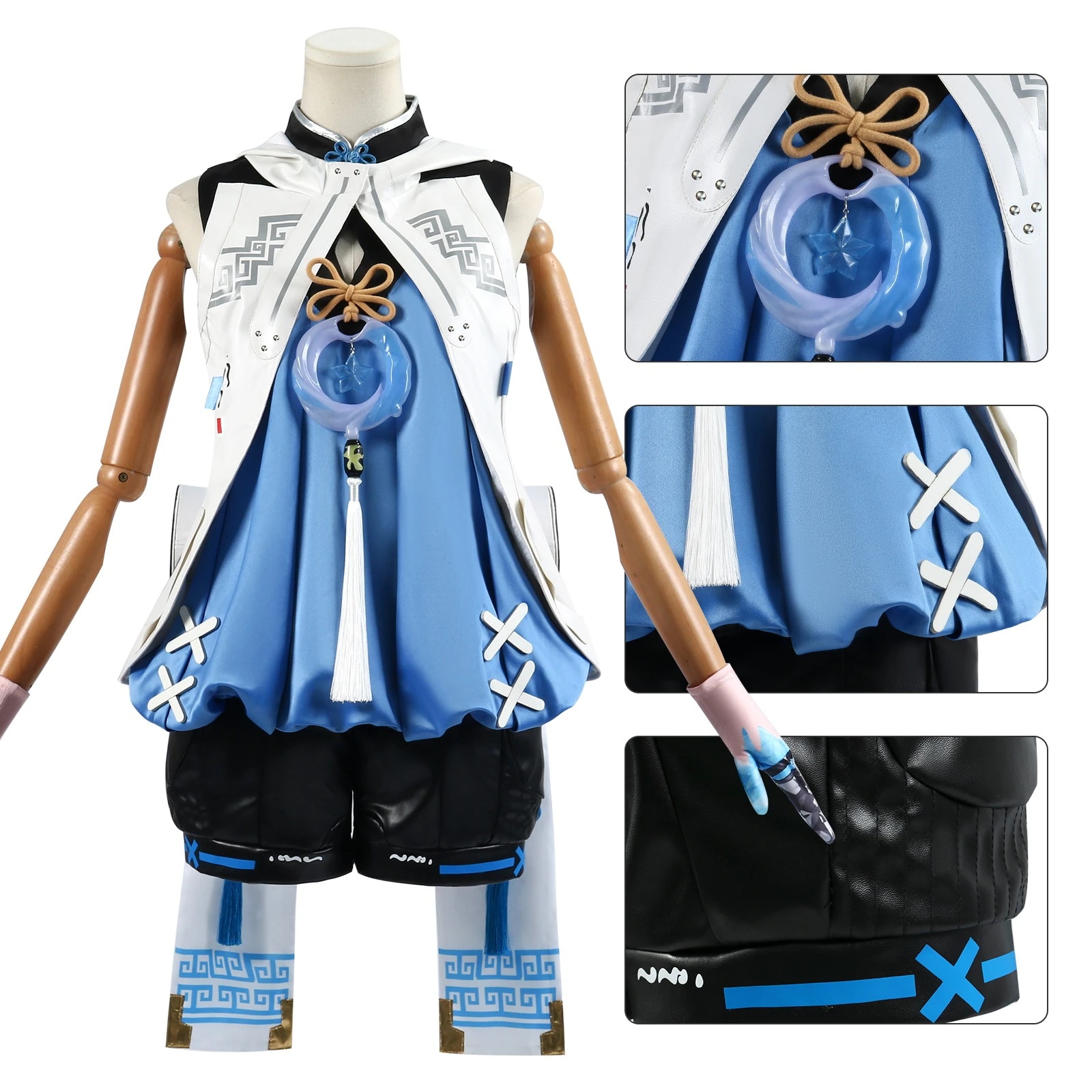 Cos服凝氷創造物釉コスプレ衣装二次元アニメ装ロリ装 コスプレ 仮装鳴潮釉薬cos イベント用品