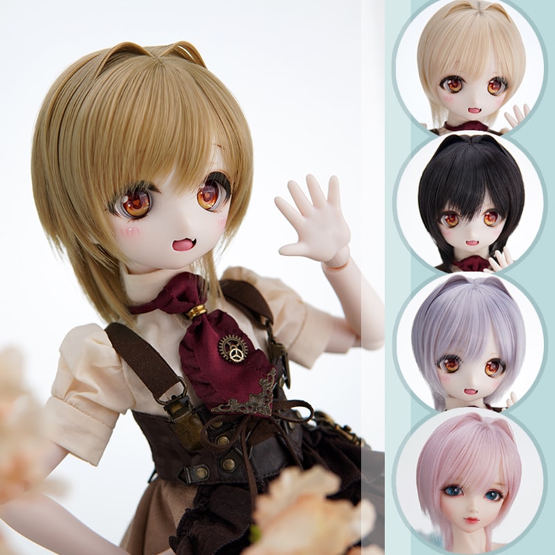 BJDドールウィッグ 手入れ スタイルあり SD/小顔SD/MDD/MSDサイズ人形用 高温糸