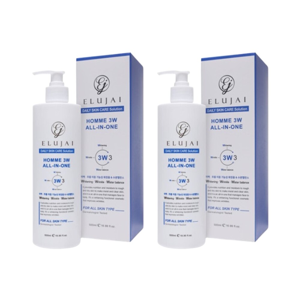 1＋1企画割引 （1＋1特別価格）メンズ オム 3W コラーゲン オールインワンクリーム 500ml×2個