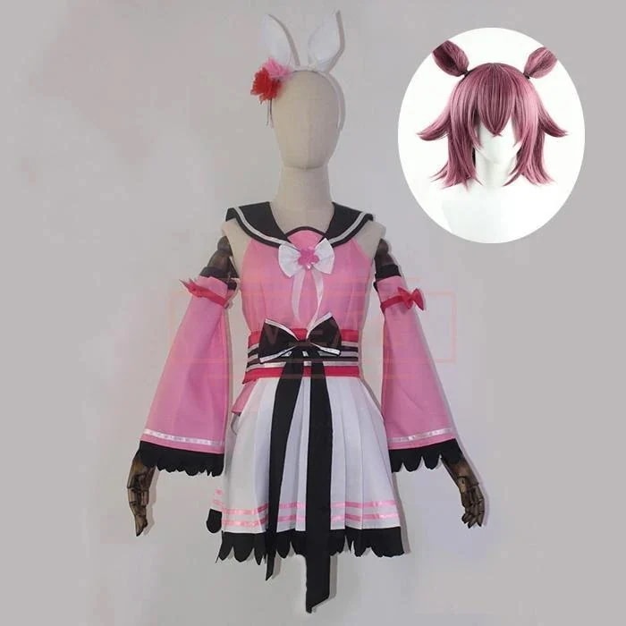 ウマ娘 プリティーダービー サクラチヨノオー コスプレ衣装ウィッグコスチューム 演出服 アニメ ゲーム ハロウィン ロールプレイ 変装