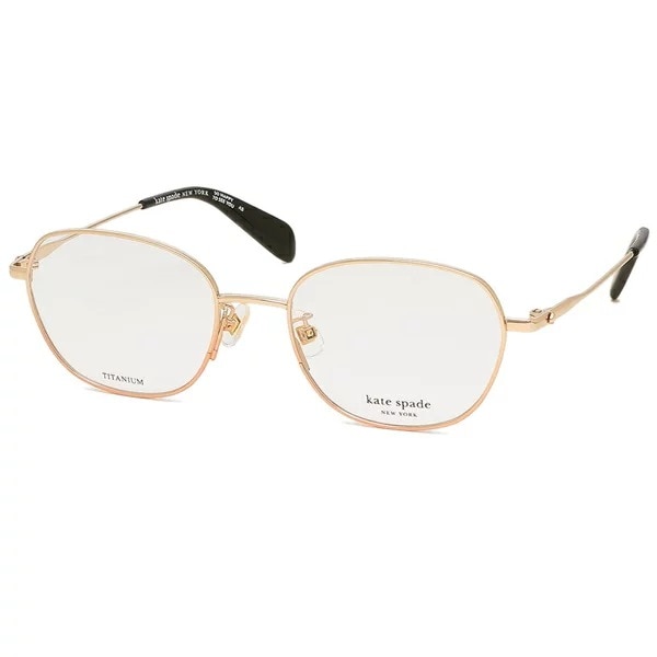 メガネフレーム 眼鏡フレーム アジアンフィット ゴールド ブラック レディース KATE SPADE CLOVERF J5G