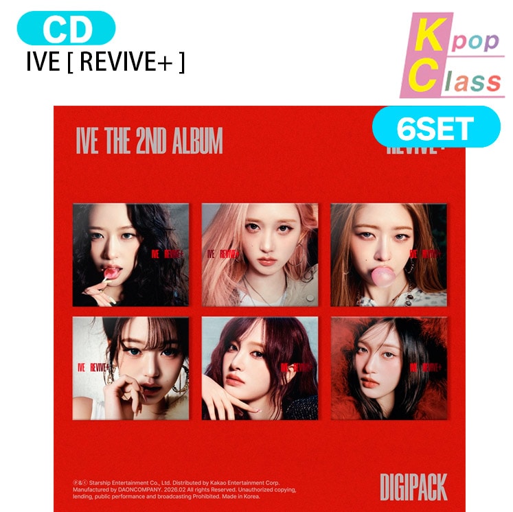 国内発送 [当店限定特典付] IVE Digipack ver. [ REVIVE+ ] 6種セット The 2nd Album / 1次予約