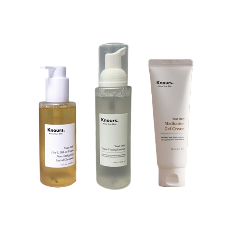 お客様の唯一の肌のエッセンシャルセット(洗顔料145ml+トーニングエッセンス150ml+ジェルクリーム80ml)