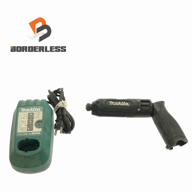 used makita マキタ 7.2V 充電式ペンインパクトドライバー TD022D 黒+充電器付き コードレス 電気工事 締め付け 101622 6,943円