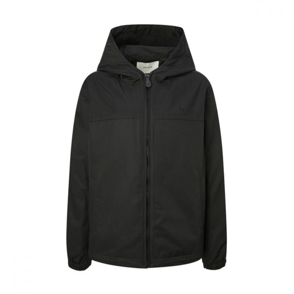 [ヘッジズレディース] 25SS コットンフード付きショートジャンパーブラック HSJU5B201BK