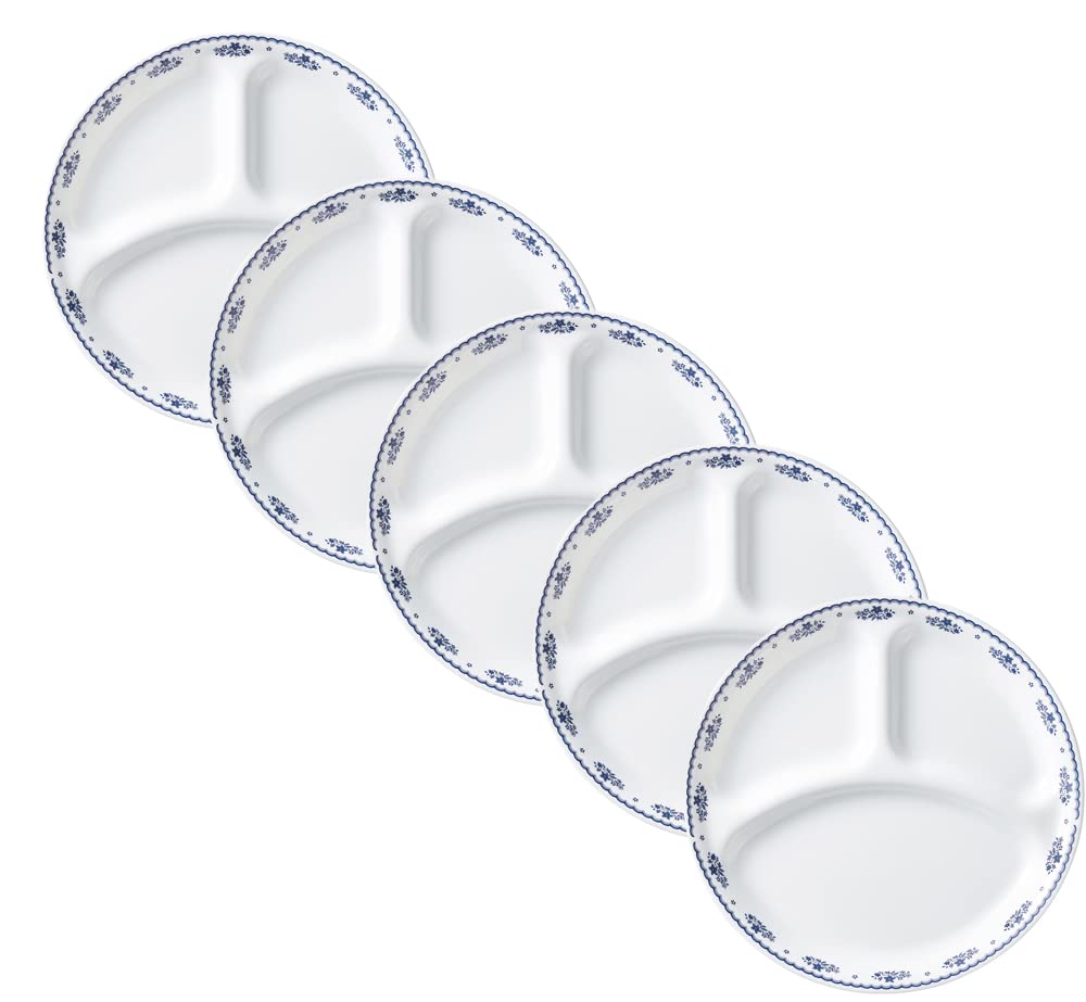 コレール(Corelle) ランチ皿 大サイズ 5枚セット 皿 プレート 割れにくい 軽量 電子レンジ対応 オーブン対応 食洗機対応 フレンチドイリー J310-FD CP-1832