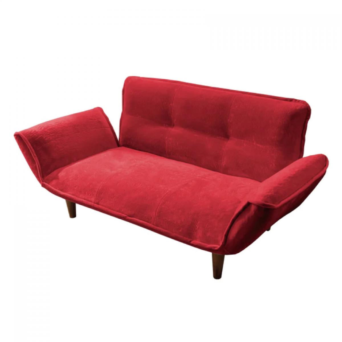 【I】セルタン カウチソファ 2人掛け KAN テクノレッド 日本製 リクライニング 座面ポケットコイル ソファ CELLUTANEA A01p-589RED【受注生産品】 16,328円