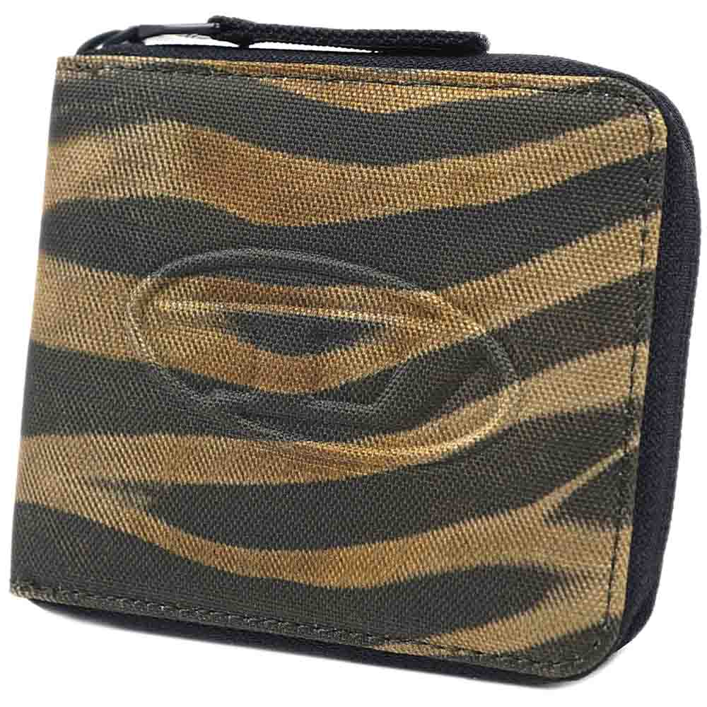 ディーゼル 財布 二つ折り財布 ラウンドファスナー メンズ レディース ユニセックス ミリタリーグリーン×ベージュ DIESEL X09005-P4633-T2285