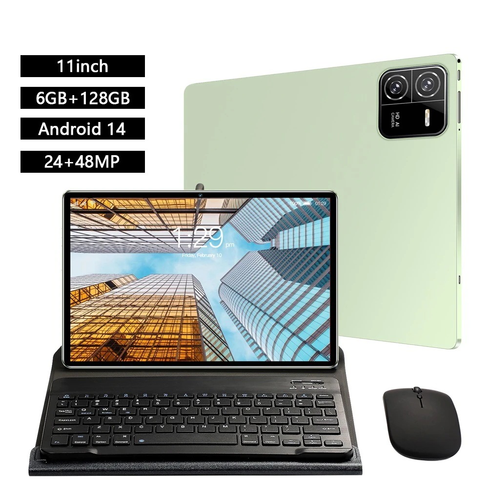 タブレット PC 本体 Android14 大画面 11インチ 6GB+128GB テレワーク 2560*1600 ネット授業 動画視聴 Bluetooth GPS 電話 WiFi 8,632円