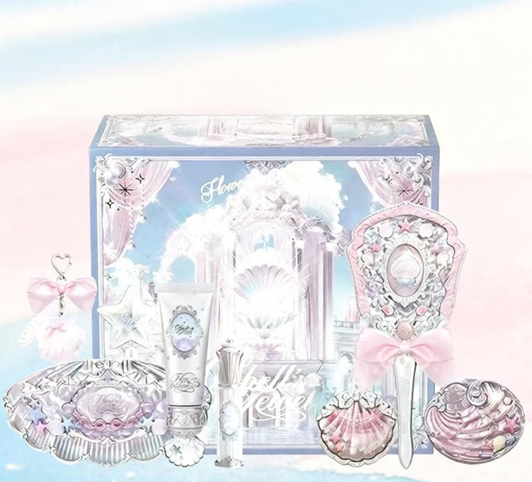 FLOWER KNOWS公式 シェルズジュエルコレクション7点セット リップ グレーズ チーク アイシャドウパレット ハンドミラー 6,719円