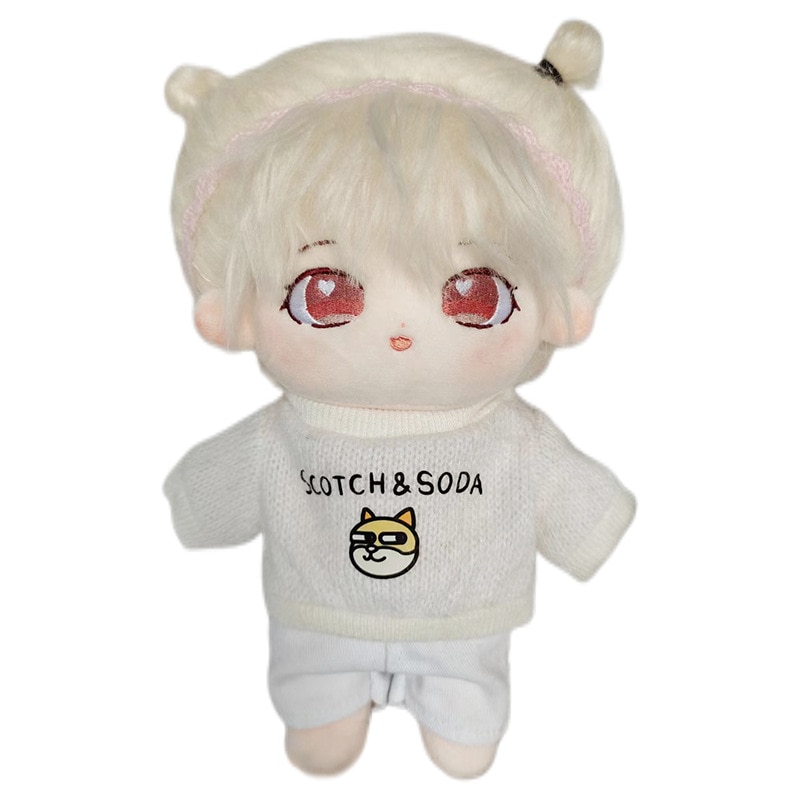 揚げ髪 かわいい女の子 ぬいぐるみ 20cm 本体 無属性 男の子 着せ替え人形 日常服人形 韓国ファッション アイドル ぬいぐるみ用 ドールウェア ぬいぐるみ 20cm 服 靴 洋服