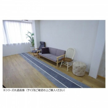 アラン 廊下敷きマット（抗菌防臭 吸水速乾） 日本製 65x540cm グレー