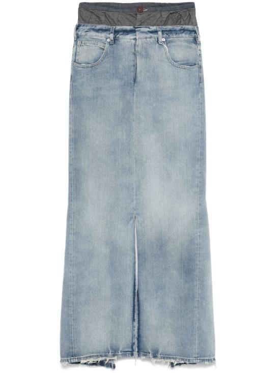 MAISON MARGIELA Women Mid Skirts S51MI0006 S30383961 Clear Blue