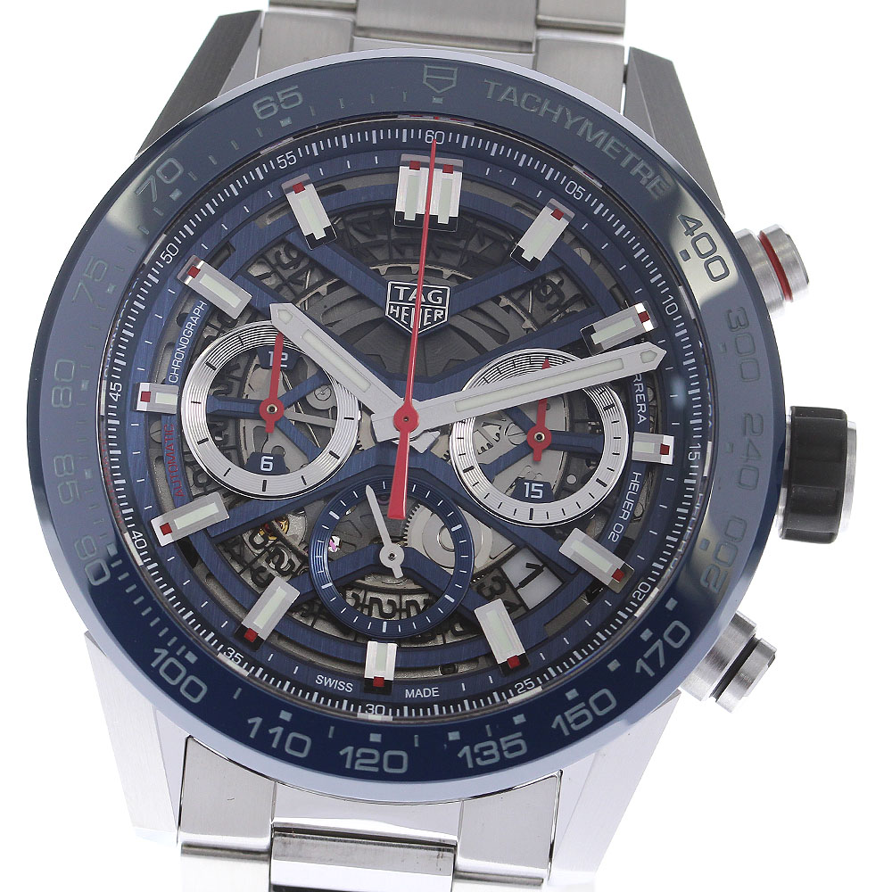 タグホイヤー TAG HEUER CBG2A11 カレラ キャリバー ホイヤー02 クロノグラフ 自動巻き メンズ 良品 保証書付き_810094【中古】