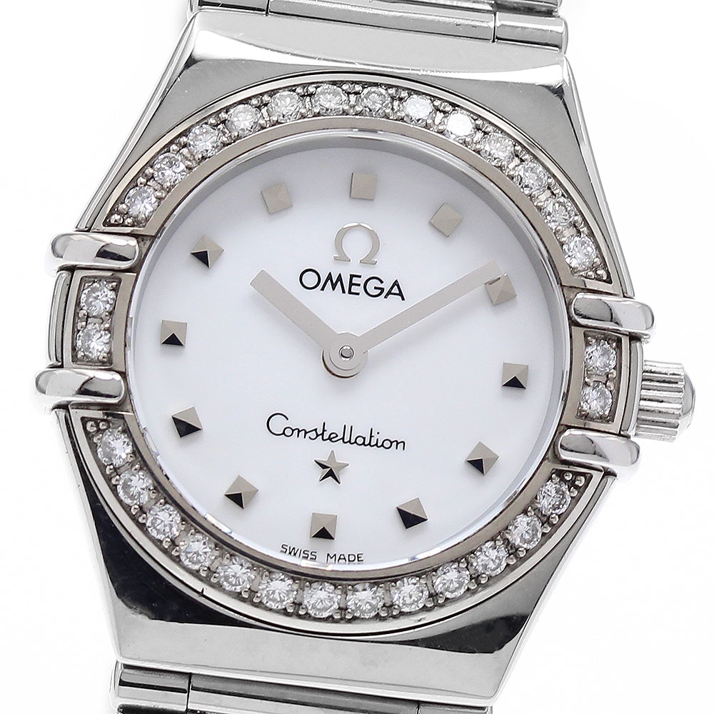 オメガ OMEGA コンステレーション ダイヤベゼル クォーツ レディース _896952【中古】