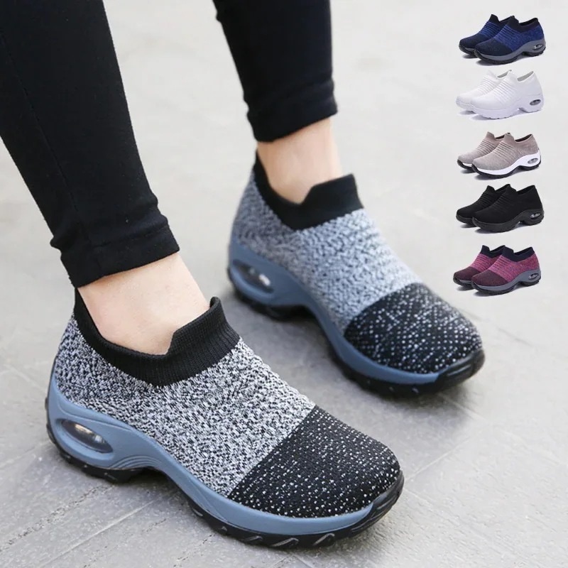 レディース スニーカー 黒 白 シューズ 厚底 靴 歩きやすい ぺたんこ ブランド スリッポン 軽量