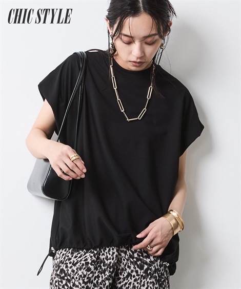 Tシャツ・カットソー フレンチスリーブデザインカットソー 大きいサイズ有 シックスタイル