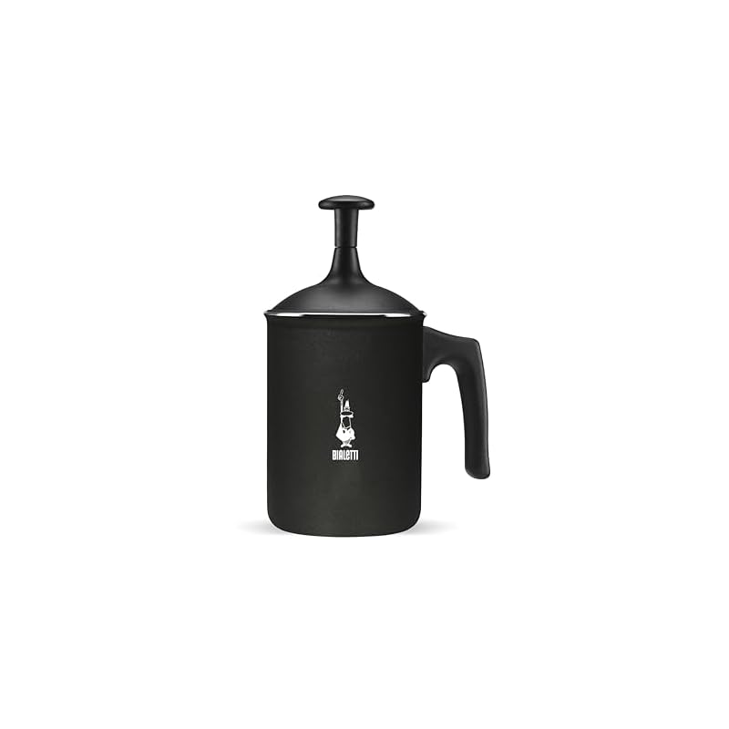 Bialetti (ビアレッティ) ミルクフローサー (直火対応 / 330ml) ミルクフォーマー エスプレッソ ラテ マキアート モダン ブラック