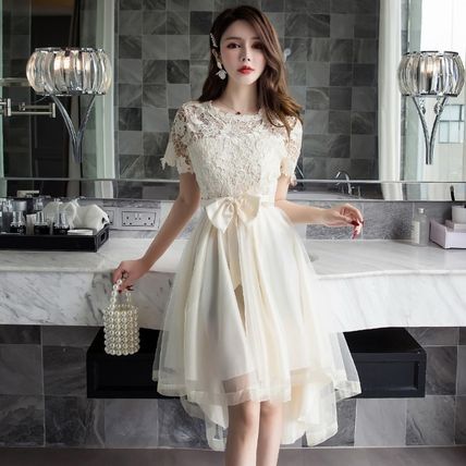 花柄レース フィッシュテール パーティードレス レディース スカート ミニ ショート 膝上 ミモレ ワイド セミフレア スリム フェミニン かわいい きれいめ 上品 エキゾチック メンズライク 主役級