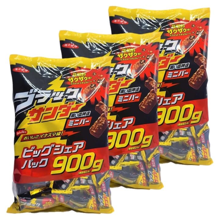 有楽製菓 ブラックサンダー 900g ×3セット 大容量 ビッグシェアパック まとめ買い 業務用 6,069円