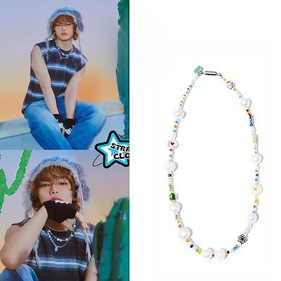 【Stray Kids アイエン着用】Yrr PEARL MULTI NECKLACE #62 Stray Kids アイエン着用】Yrr PEARL 限定版 MULTI NECKLACE #62