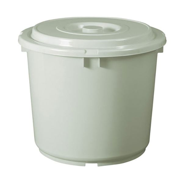 新輝合成 トンボ つけもの容器 蓋/押蓋付 75型 グレー MMT13981